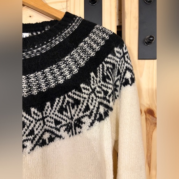 Vineyard Vines Fair Isle Holiday Winter Wool Blend Mohair Sweater Cabincore - Picture 4 of 9